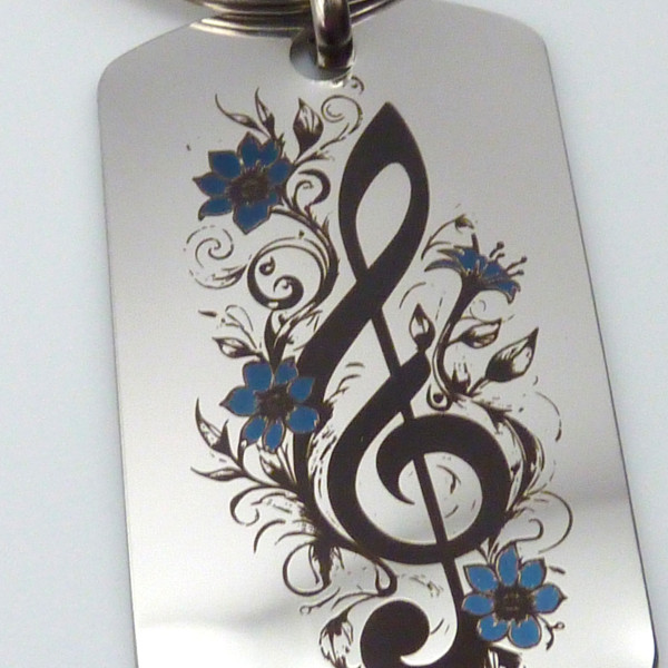Porte-clé Symphonie Bleue
