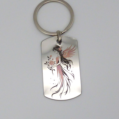 Fée des Fleurs - Porte-clés Personnalisé GravureUnique.fr
